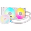 corsair icue link titan 240 rx aio rgb liquid cpu cooler controller white cw 9061020 ww photo