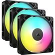 corsair rs120 argb 120mm pwm fan black triple pack co 9050181 ww photo