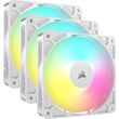 corsair rs120 argb 120mm pwm fan white triple pack co 9050185 ww photo