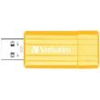 verbatim 47390 store n go pinstripe usb 20 yellow 4gb photo