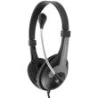 esperanza eh158k stereo headphones with microphone rooster black photo