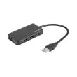 natec nhu 1342 moth 4 ports usb 30 hub black photo