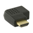nedis cvgp34904bk hdmi adapter hdmi connector hdmi female right angled black photo