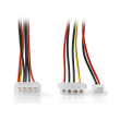 nedis ccgp74030va015 internal power cable molex male molex female 3 pin fan power 015m various photo