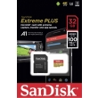 sandisk sdsqxbg 032g gn6ma extreme plus a1 32gb micro sdhc uhs i u3 with adapter photo