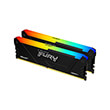 ram kingston kf432c16bb2ak2 64 fury beast rgb 64gb 2x32gb ddr4 3200mt s cl16 dual kit photo