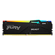 ram kingston kf552c40bba 32 fury beast rgb 32gb ddr5 5200mhz cl40 intel xmp photo