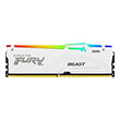 ram kingston kf560c36bwea 32 fury beast white rgb 32gb ddr5 6000mhz cl36 amd expo photo