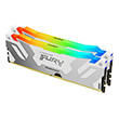 ram kingston kf576c38rwak2 32 fury renegade white rgb 32gb 2x16gb ddr5 7600mhz cl38 xmp dual kit photo