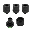corsair hydro x fitting soft xf straight black 4 pack 10 13mm compression photo