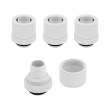 corsair hydro x fitting soft xf straight glossy white 4 pack 10 13mm compression photo