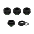corsair hydro x fitting hard xf straight black 4 pack 12mm od compression photo