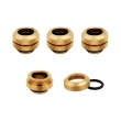 corsair hydro x fitting hard xf straight gold 4 pack 12mm od compression photo