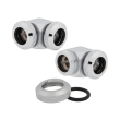 corsair hydro x fitting hard xf 90� angled chrome 2 pack 12mm od compression photo