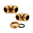 corsair hydro x fitting hard xf 90 angled gold 2 pack 12mm od compression photo