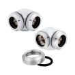 corsair hydro x fitting hard xf 90� angled chrome 2 pack 14mm od compression photo