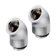 corsair hydro x fitting adapter xf 45� angled rotary chrome 2 pack photo