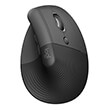 logitech 910 006473 lift vertical ergonomic wireless mouse graphite photo