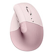 logitech 910 006478 lift vertical ergonomic wireless mouse rose photo
