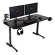 sense7 gaming desk nomad basic black 140x60cm photo