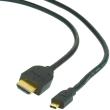 cablexpert cc hdmid 6 hdmi cable male to hdmi micro d male gold plated 18m black photo