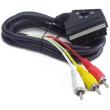 cablexpert ccv 519 001 bidirectional rca to scart audio video cable 18m photo