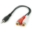 cablexpert cca 406 35mm plug to 2xrca sockets stereo audio cable 02m photo