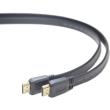 cablexpert cc hdmi4f 1m hdmi male male flat cable 1m black photo