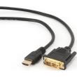 cablexpert cc hdmi dvi 10 hdmi to dvi male male cable with gold plated connectors 3m photo