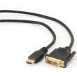 cablexpert cc hdmi dvi 15 hdmi to dvi male male cable with gold plated connectors 45m photo