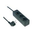 rev 3 way power strip 3m black photo