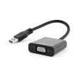 cablexpert ab u3m vgaf 01 usb3 to vga video adapter black blister photo