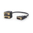 cablexpert a dvi 2dvi 01 passive dvi d male to dual dvi female splitter cable 03m black photo