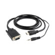 cablexpert a hdmi vga 03 10 hdmi to vga and audio adapter cable single port 3m black photo