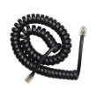 cablexpert tc4p4cs 2m telephone handset spiral cord rj10 4p4c 2m black photo