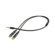 cablexpert cca 417m 35mm audio microphone adapter cable with metal connectors 02m photo
