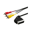 savio cl 133 audio video scart  3xrca cable 2m photo