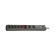 brennenstuhl secure tec 19500 a 8 socket anthracite 3m photo