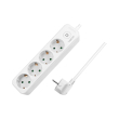 logilink lps245 socket outlet 4 way with switch 15m white photo