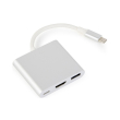 gembird a cm hdmif 02 sv usb type c multi adapter silver photo