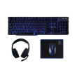 rebeltec wired gaming set keyboard headphones  photo