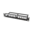 lanberg 12 port 1u patch panel blank black photo