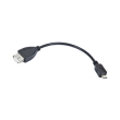 lanberg usb micro bm usb af 20 cable 015m otg black photo
