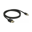 delock 84927 mini displayport to displayport cable 8k 60 hz 1 m dp 8k certified photo