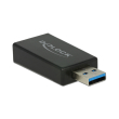 delock 65689 converter usb 31 gen 2 type a male usb type c female active black photo