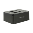 delock 62661 usb 30 dual docking station for 2 x sata hdd ssd with clone function photo