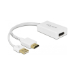 delock 62496 adapter hdmi a male displayport 12 female white photo