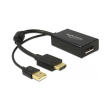 delock 62667 adapter hdmi a male displayport 12 female black photo