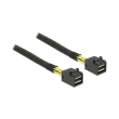 delock 83387 cable mini sas hd sff 8643 mini sas hd sff 8643 1 m photo