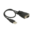 delock 62958 adapter usb 20 type a m 1 x serial rs 232 db9 m esd protection photo